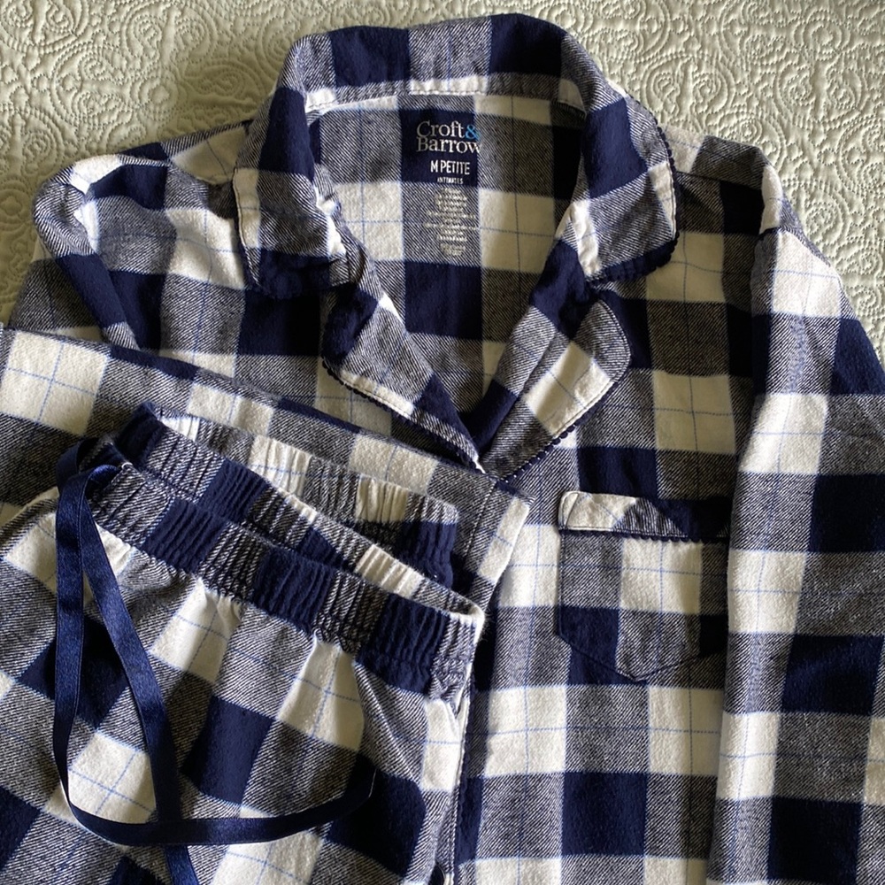 Petite Flannel Pajamas - top and pants